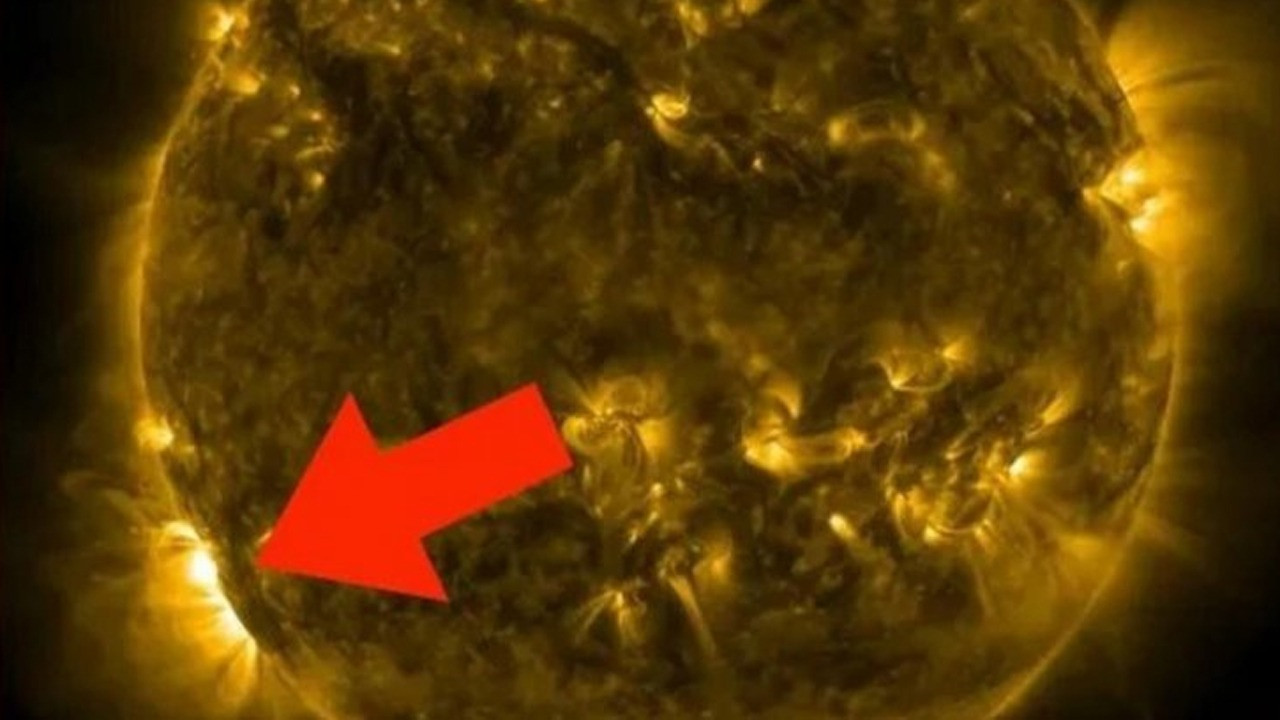 The most violent explosion in the sun!  The footage was captured by NASA.  Solar explosion hits Atlantic Ocean