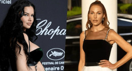 Dünyaca ünlü model Adriana Lima ile ünlü oyuncu Meryem Uzerli kırmızı halıda birlikte poz verdi
