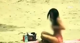Plaja giden genç kadın üstünü çıkarıp sosyal deney yapınca erkeklerin tacizine uğradı