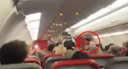 Genç kadın Kıbrıs uçağında soyundu. İç çamaşırı ile kalan kadının söyledikleri korkuttu. Görüntüler ortaya çıktı