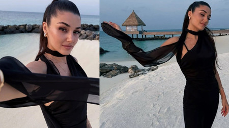 Hande Erçel’den yeni aşk pozu!  Sevgilisi Hakan Sabancı ile paylaştığı fotoğrafa yorum yağdı