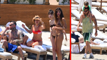 Kıvanç Tatlıtuğ, Berrak Tüzünataç, Özge Özpirinçci ve Burak Yamantürk, Bodrum tatilinde
