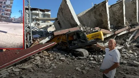 Hatay'da bir kontrollü yıkım faciası daha! 7 katlı bina iş makinesinin üzerine devrildi