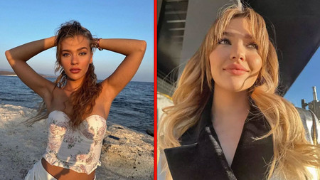Melisa Döngel derin dekolteli tarzıyla yine nefes kesti
