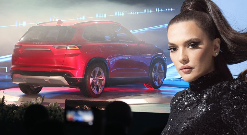 Demet Akalın'dan yerli otomobile destek