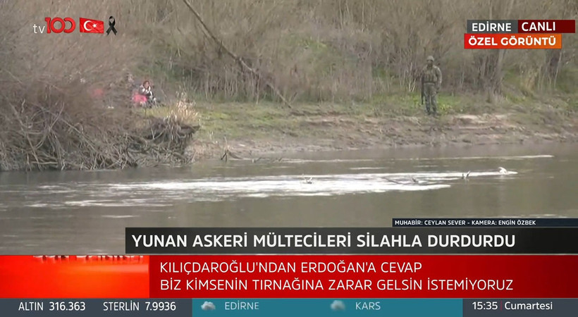 Tv 100, Meriç Nehri'nden canlı yayında