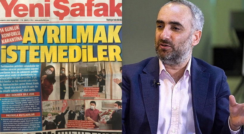 İsmail Saymaz Yeni Şafak'ın manşetini tiye aldı
