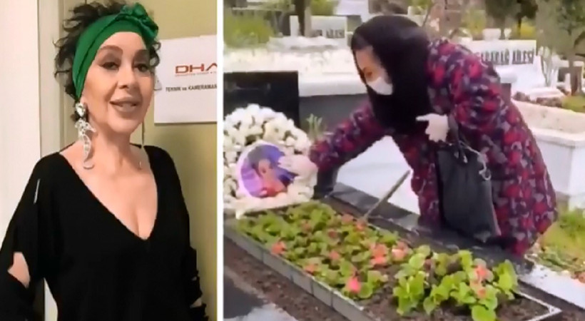 nur yerlitas in mezari basinda tuhaf paylasim