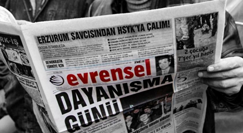 Evrensel gazetesine tarihi ceza