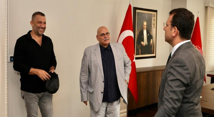 Ekrem İmamoğlu usta oyuncuları ağırladı