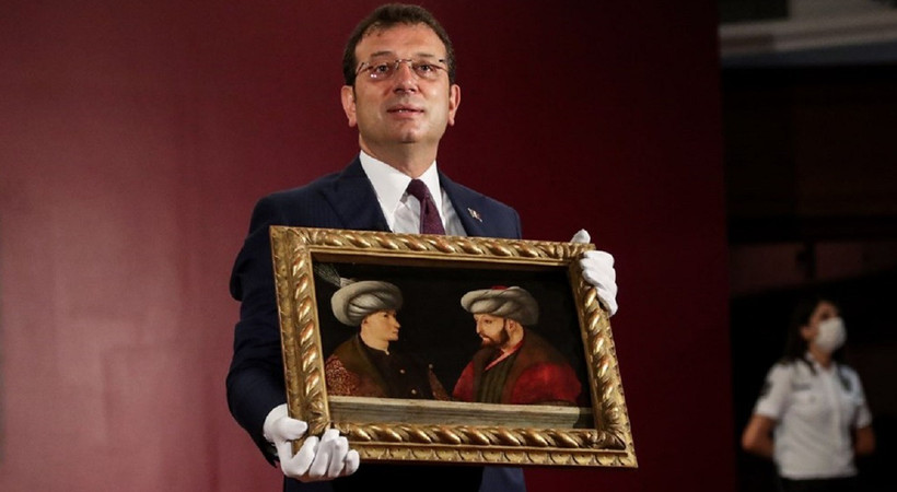 Fatih Sultan Mehmet tablosunun ilk ziyaretçisi...