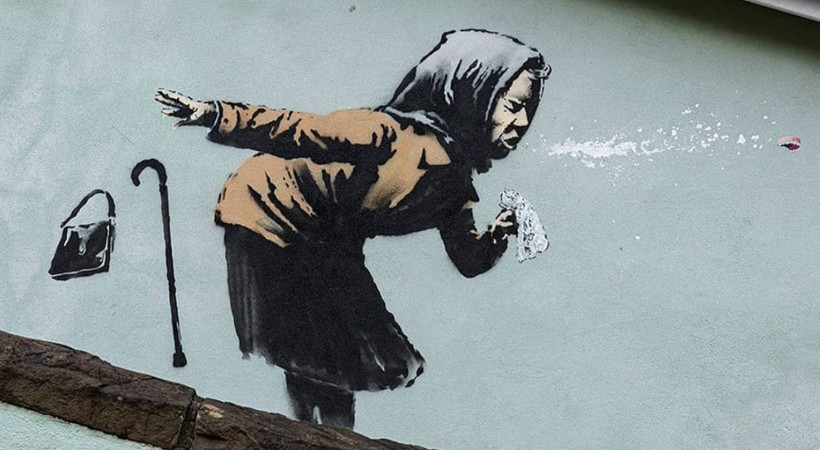 Banksy yeni eserini paylaştı