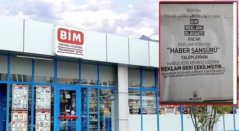 Milli Gazete, BİM'in 'sansür' talebini ifşa etti!