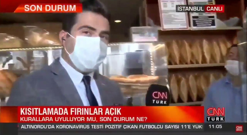 CNN Türk muhabirinden ‘fırıncı’ açıklaması: Röportajı fırıncının söyledikleri nedeniyle kesmedim