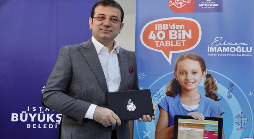 Ekrem İmamoğlu, tablet dağıtımını başlattı