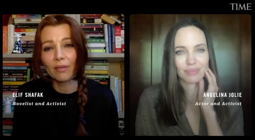 Angelina Jolie, Elif Şafak'la Türkiye'nin İstanbul Sözleşmesi'nden çekilmesiyle ilgili konuştu!