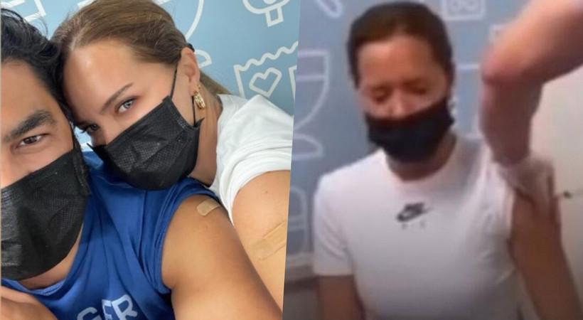 Ebru Şallı'dan aşı tepkilerine yanıt: 'Amerika’da aşı olduk'