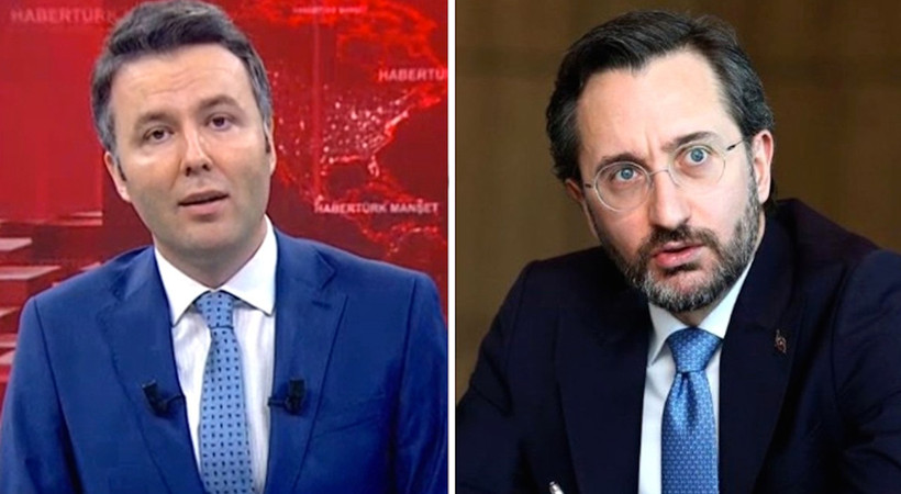 Fahrettin Altun, Habertürk'ü kınadı; Habertürk sunucusu Mehmet Akif Ersoy da Fahrettin Altun'un paylaşımını kınadı...