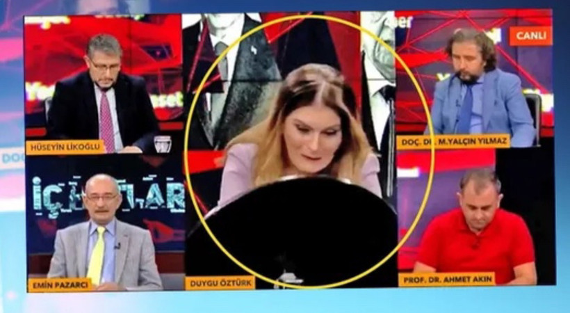tvnet spikeri Duygu Öztürk’ün ilk yayınında korkutan kaza! Neye uğradığını şaşırdı