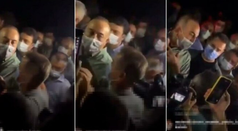 Yangın bölgesini gezen Bakan Çavuşoğlu'na vatandaştan tepki!