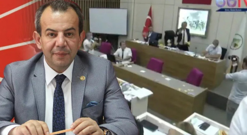 Tanju Özcan, belediye meclisinde AKP'li üyelere çay fırlattı: 'Cumhurbaşkanı gibi mi yapayım?'