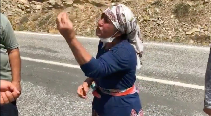 Yangın yerinde köylüden, Erdoğan'a isyan: Bize su vereceğine çay atıyor! Nasıl başkan bu...