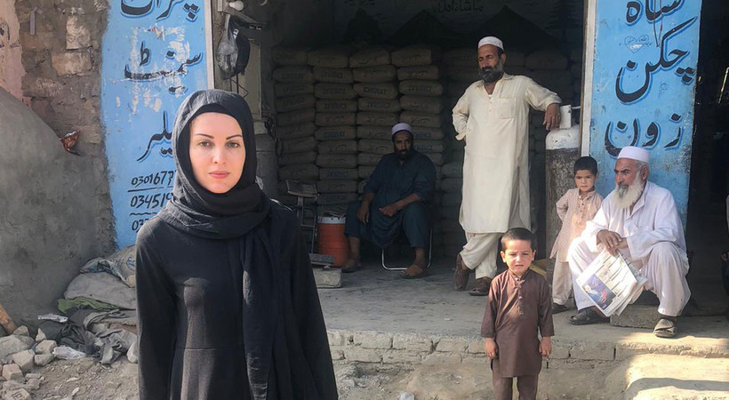 Afganistan'a giden Nagehan Alçı'nın ilk fotoğrafını eşi Rasim Ozan Kütahyalı paylaştı