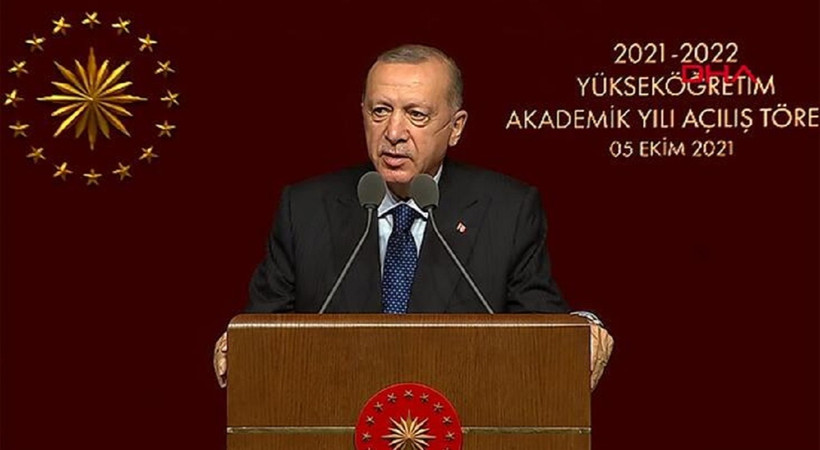 Cumhurbaşkanı Erdoğan Akademik Yılı Açılış Töreni'nde konuştu: Eylem yapan öğrenciler üniversitelere sızmış teröristlerdir