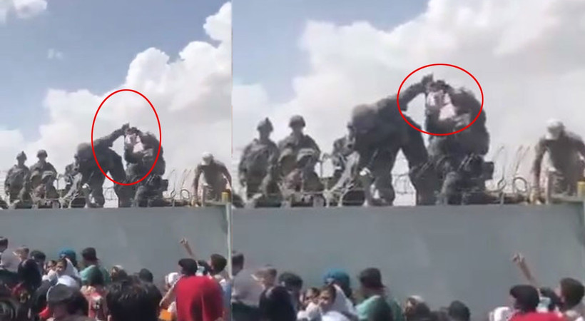 Tel örgüler üzerinden ABD askerlerine verilen Afgan bebeğin akıbeti belli oldu