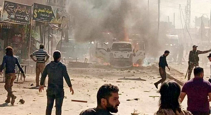 FLAŞ! Afrin’de bomba yüklü araçla saldırı; ölü ve yaralılar var