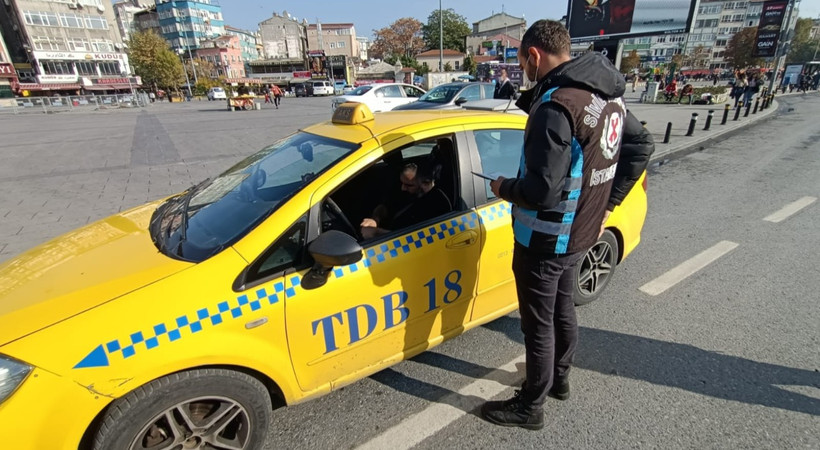 Fatih'de taksicilere yönelik denetim yapıldı: Ceza yağdı!