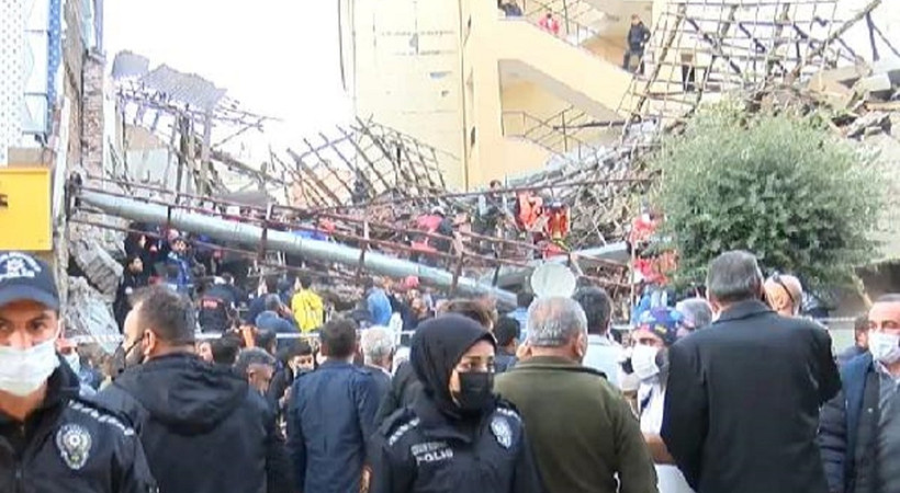 Malatya'da çöken bina: Kolonlar kesilmiş
