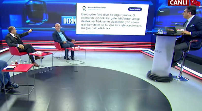 Prof. Dr. Abdurrahim Karslı canlı yayında 'FETÖ' diye bir örgüt yoktur' dedi, AK Partili Mehmet Metiner stüdyoyu terk etti