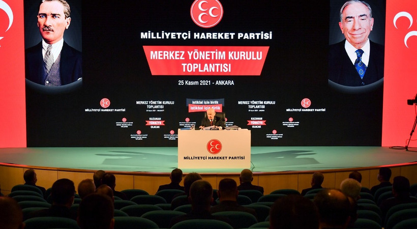 MHP Genel Başkanı Devlet Bahçeli MYK-MDK toplantısının ardından açıklama yaptı: Döviz kuru ile kurulmadık, öyle de devrilmeyeceğiz