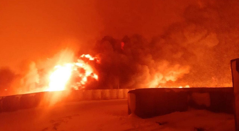 Kahramanmaraş’ta petrol boru hattında korkutan patlama! Ortalık yangın yeri
