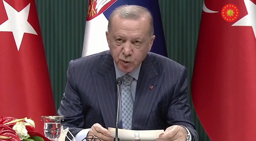Cumhurbaşkanı Erdoğan, Sırbistan Cumhurbaşkanı Vucic ile ortak basın toplantısında konuştu. Erdoğan'dan kritik İsrail mesajları...