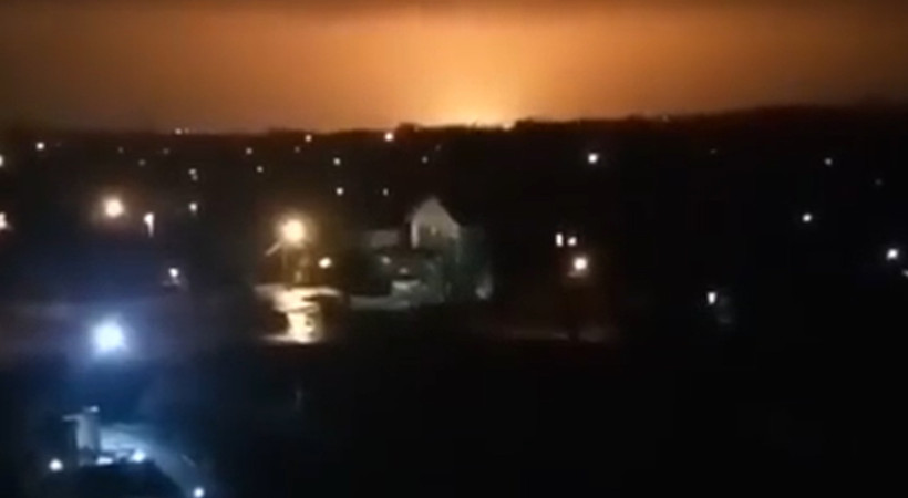 Hareketli gece... Rusya - Ukrayna arasında gerilim tırmanıyor. Ukrayna'nın Lugansk bölgesinde şiddetli patlama