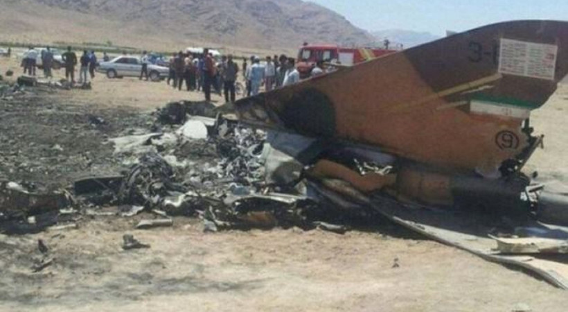 İran'da savaş uçağı düştü! Çok sayıda ölü var