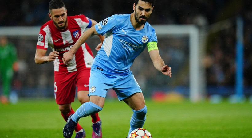Manchester City-Atletico Madrid maçında İlkay Gündoğan