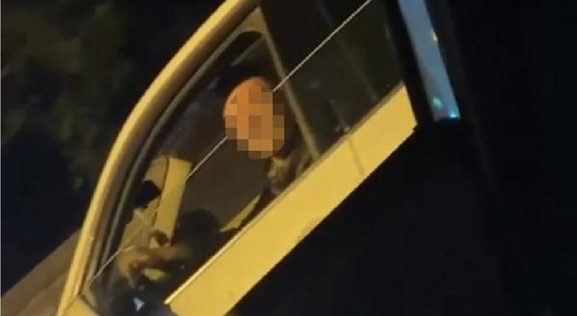 Kadın sürücüye seyir halinde "taciz" iddiası