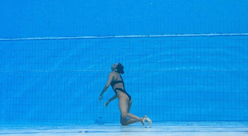 Su altında korku dolu dakikalar! ABD'li yüzücü Anita Alvarez egzersiz yaparken baygınlık geçirdi
