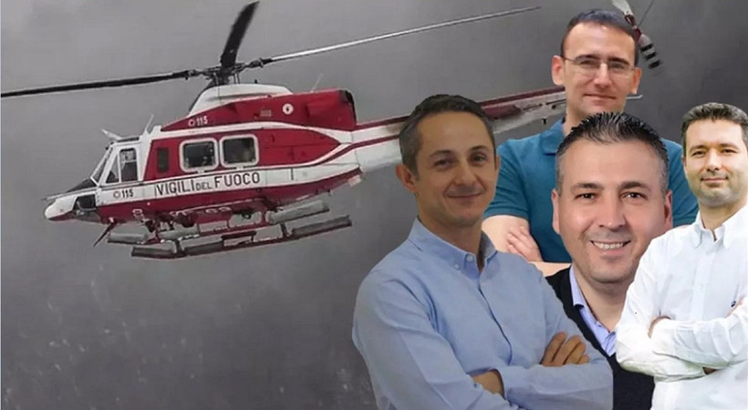 İtalya'da helikopter kazasında ölen 4 Türk'ün cenazesi Türkiye'ye getiriliyor 