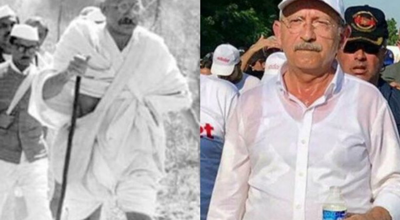 'Gandi'nin yürüyüşü ile Kemal Bey'in yürüyüşü arasındaki farklar'