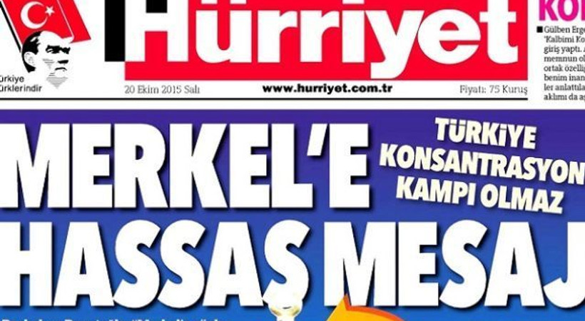 Davutoğlu Merkel'e İstanbul'u nasıl tanıtıyor? Hürriyet'in karikatüründe