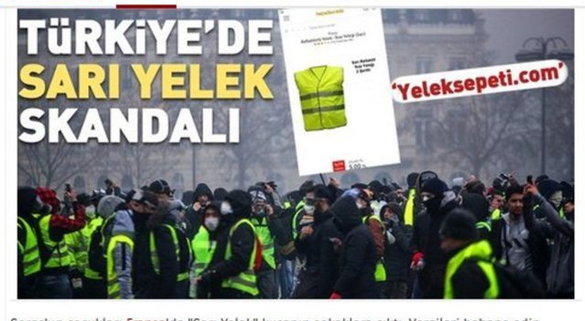 Takvim'in 'Sarı Yelek' iddiasına Hepsiburada'dan yanıt!