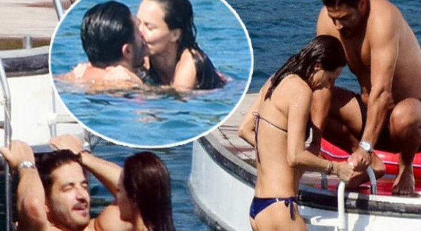 Ebru Şallı ve Uğur Akkuş’un romantik anları