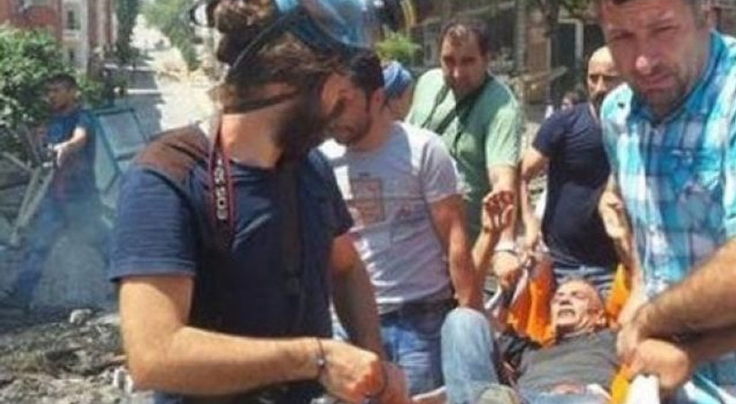 Gazi Mahallesi eyleminde 1 gazeteci yaralandı!