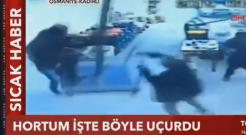 Sosyal medya bu videoyu konuşuyor! Osmaniye’de ‘uçuran’ hortum: Tam 10 metre yükseldi