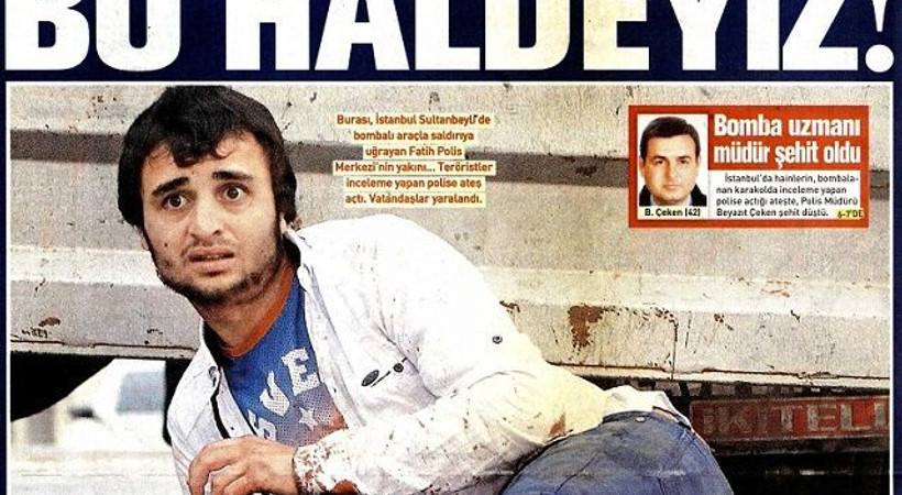 Manşetler de kana bulandı