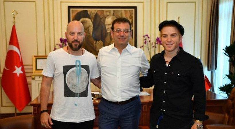 Hakan ve Gökhan Özoğuz'dan İmamoğlu'na ziyaret